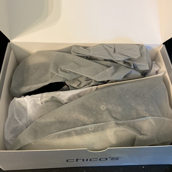 NIB Chico’s Black w/ Gold & Silver Metallic Rivets, Beads, Pave ILIMA Sneakers - Picture 14 of 15